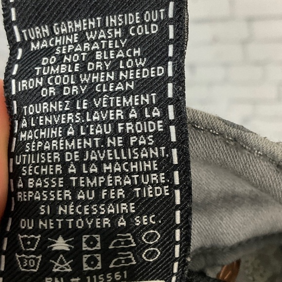 7 For All Mankind Women Gray Skinny Jean Stretch Animal Print High Rise - Picture 11 of 12